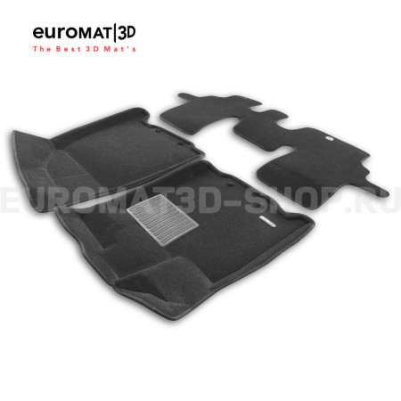 Текстильные 3D коврики Euromat3D Business в салон для Infiniti JX, QX60 (2012-2015-) № EMC3D-003723