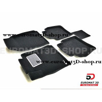 Текстильные 3D коврики Euromat3D Lux в салон для Nissan Almera (2013-) № EM3D-003727