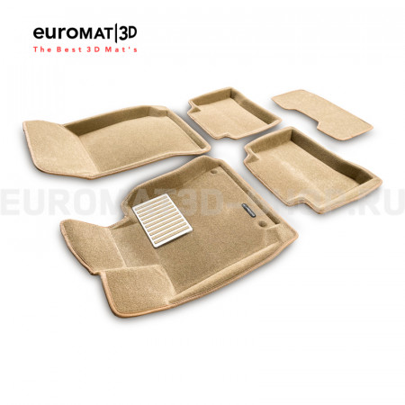 Текстильные 3D коврики Euromat3D Lux в салон для Mercedes CLS-Class (W218) (2011-2017) № EM3D-003505T Бежевые Текстильные 3D коврики Euromat3D Lux в салон для Mercedes CLS-Class (W218) (2011-2017) № EM3D-003505T Бежевые