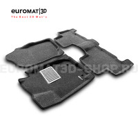 Текстильные 3D коврики Euromat3D Lux в салон для Toyota Rav 4 (2006-2013) № EM3D-005126G Серые