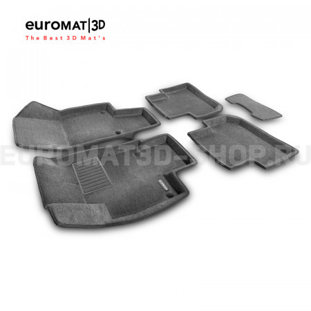 Текстильные 3D коврики Euromat3D Business в салон для Volkswagen Tiguan (2017-2024) № EMC3D-005415G Серые Текстильные 3D коврики Euromat3D Business в салон для Volkswagen Tiguan (2017-2024) № EMC3D-005415G Серые