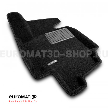 Текстильные 3D коврики Euromat3D Business в салон для Toyota Rav 4 (2019-) (МКПП) № EMC3D-005135