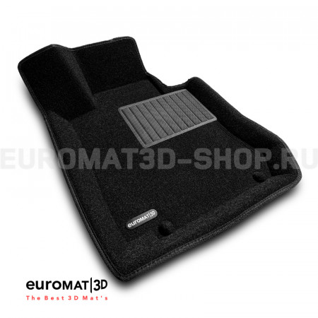 Текстильные 3D коврики Euromat3D Premium в салон для Mercedes GLC-Class (X253) (2015-2022) № EMPR3D-003518