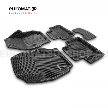 3D коврики Euromat3D EVA в салон для Volvo XC 70 (2007-) № EM3DEVA-005507