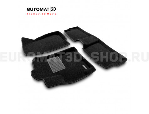 Текстильные 3D коврики Euromat3D Business в салон для Chery Tiggo 4 PRO (2019-) № EMC3D-001420
