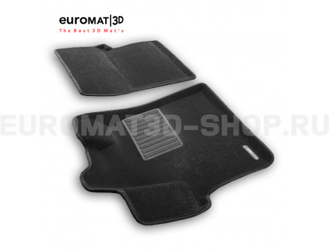 Текстильные 3D коврики Euromat3D Business в салон для Opel Zafira Life (2016-) № EMC3D-003900