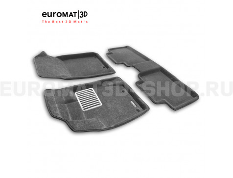 Текстильные 3D коврики Euromat3D Lux в салон для Geely Atlas Pro (2021-) № EM3D-001409G Серые Текстильные 3D коврики Euromat3D Lux в салон для Geely Atlas Pro (2021-) № EM3D-001409G Серые