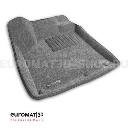 Текстильные 3D коврики Euromat3D Business в салон для Geely Coolray (2019-) № EMC3D-001407G Серые