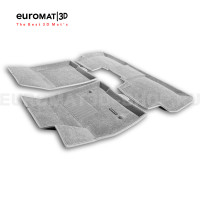 Текстильные 3D коврики Euromat3D Business в салон для Cadillac XT5 (2017-) № EMC3D-001307S Светло-серые